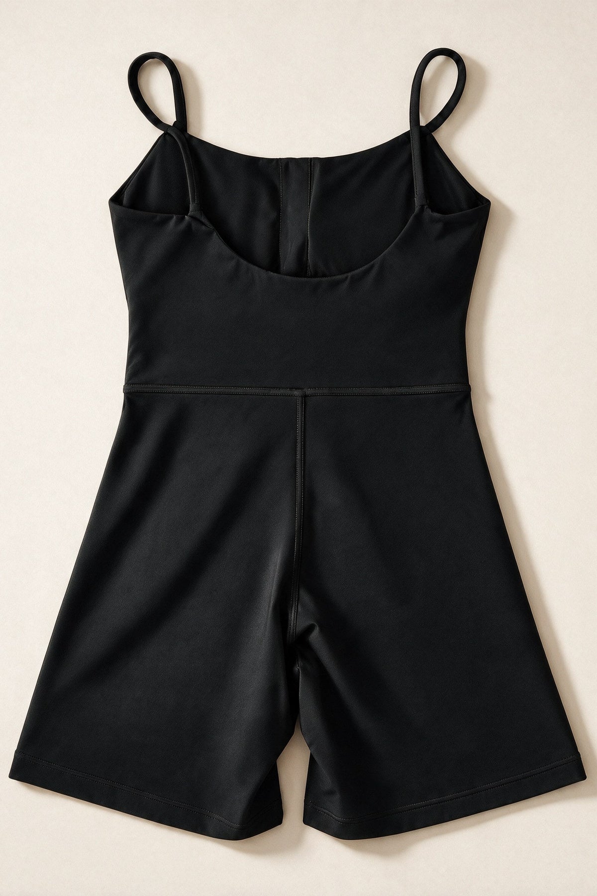 The Signature One Piece in Black, packshot back