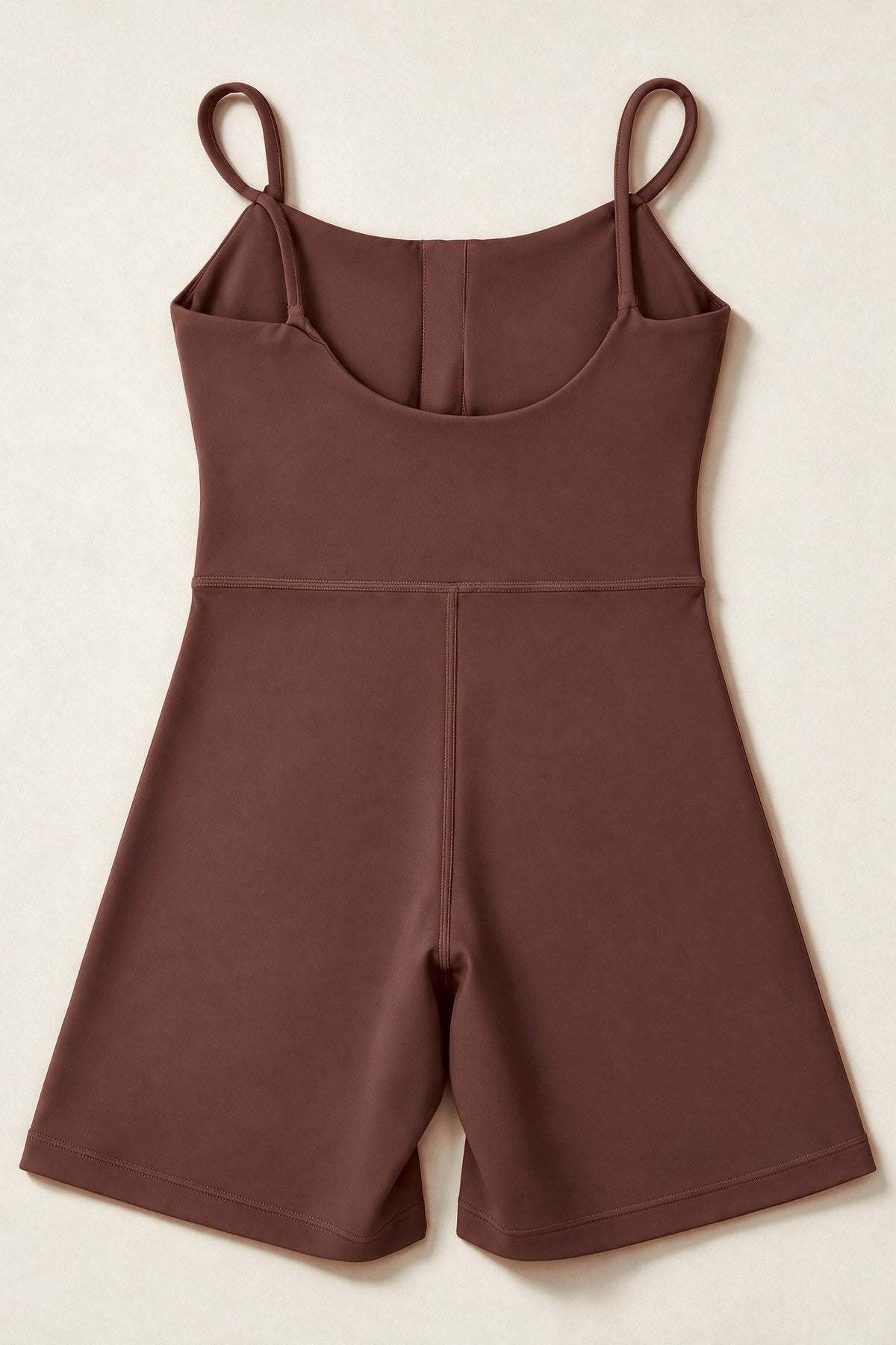 The Signature One Piece in Brown, packshot back